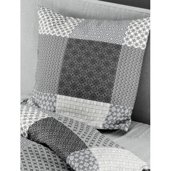 Bierbaum Bettwäsche 6277, Renforcé, 100% Baumwolle, designed in Germany, silber 15, 135 x 200 + 80 x 80 cm