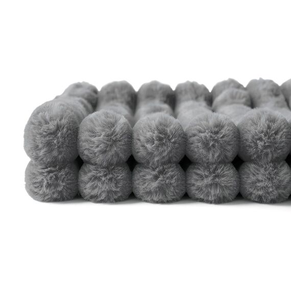 MIULEE Plüsch Kissenbezug 45x45 Deko Flauschige Kissenbezüge Kunstpelz Fell Sofakissen Flauschig Dekokissen Kissenhülle für Wohnzimmer Schlafzimmer Sofa Kuschelkissen Grau 2er Set