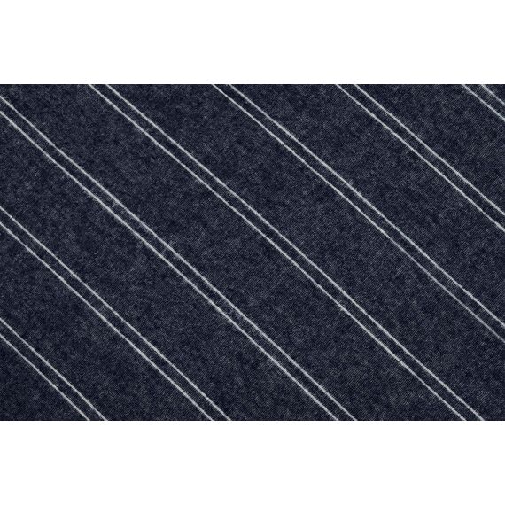 jilda-tex Biber Bettwäsche Made IN Germany Melange 135x200 cm + 80x80 cm 100% Baumwolle Feinbiberbettwäsche Edel-Flanell Verschiedene Größen/Farben (Dark Pinstripes Blue, 200 x 200 cm)