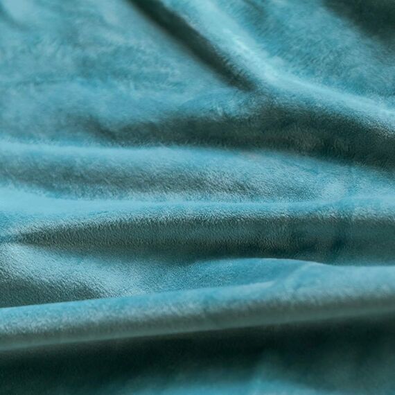 MIULEE 2er Set Samt Kissenbezug Flansch Kissenhülle Dekorative Sofakissen Dekokissen Umwickelte Kante Kissenbezüge Zierkissenbezug für Sofa Wohnzimmer Schlafzimmer 40x40 cm Blaugrün