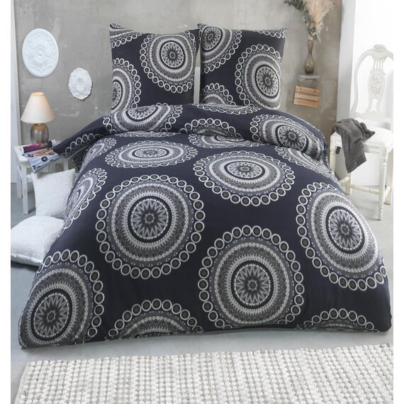 DreamHome Warme Winter Mikrofaser Termo Fleece Bettwäsche 135x200 155x220 200x200 für die Kaltejahreszeit Modern, Größe:200 x 200 cm, Design - Motiv:Design 3