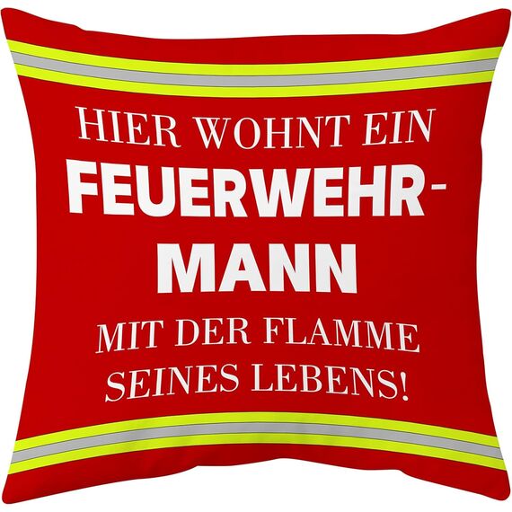 Shoppawhile Feuerwehr Geschenke für Männer Feuerwehr Geschenke Erwachsene Geburtstag Lustige Feuerwehr Kissenbezug 45x45cm