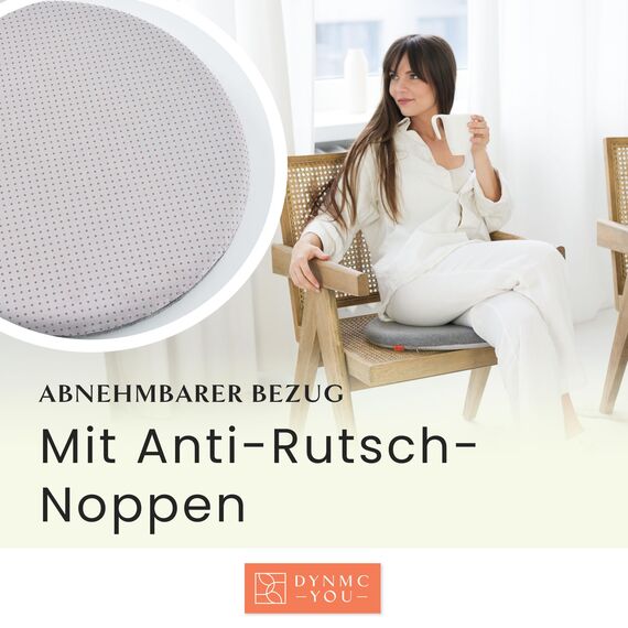 Sitzkissen Stuhl 40x40 cm im 2er Set – Sitzkissen Outdoor mit Memory Foam -Sitzkissen für Indoor & Outdoor Nutzung – Mittelhart H3 Sitzpolster Gartenstuhl Balkon Terrasse – Garten Sitzpolster Grau