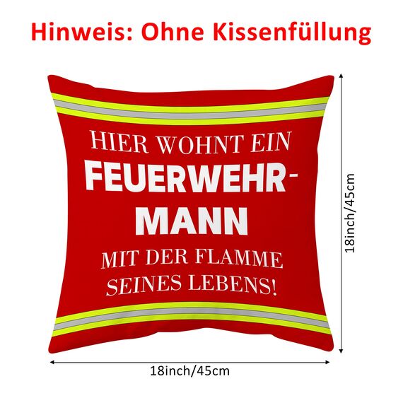 Shoppawhile Feuerwehr Geschenke für Männer Feuerwehr Geschenke Erwachsene Geburtstag Lustige Feuerwehr Kissenbezug 45x45cm