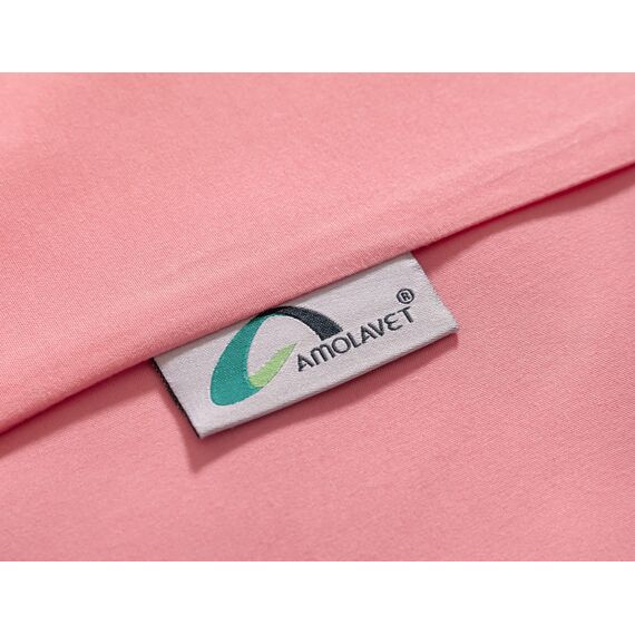 Amolavet Kissenbezug 80x80 Rosa 2er Set Kopfkissenbezug 80x80 mit Hotelverschluss aus Gebürstetem Mikrofaser