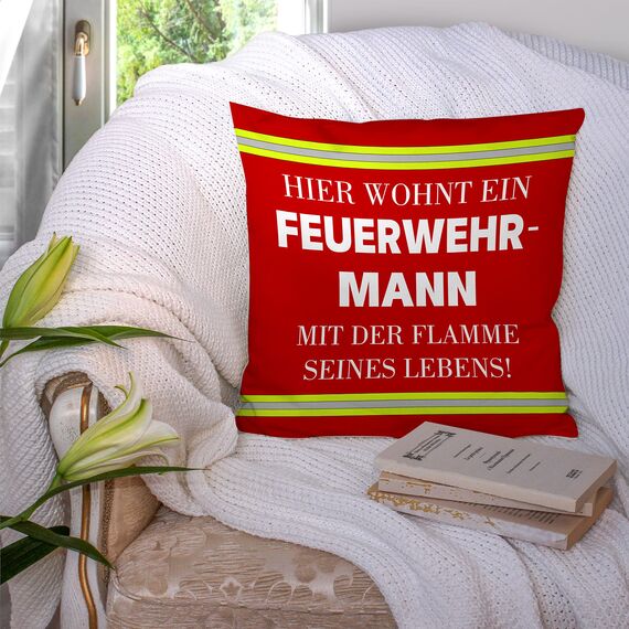 Shoppawhile Feuerwehr Geschenke für Männer Feuerwehr Geschenke Erwachsene Geburtstag Lustige Feuerwehr Kissenbezug 45x45cm