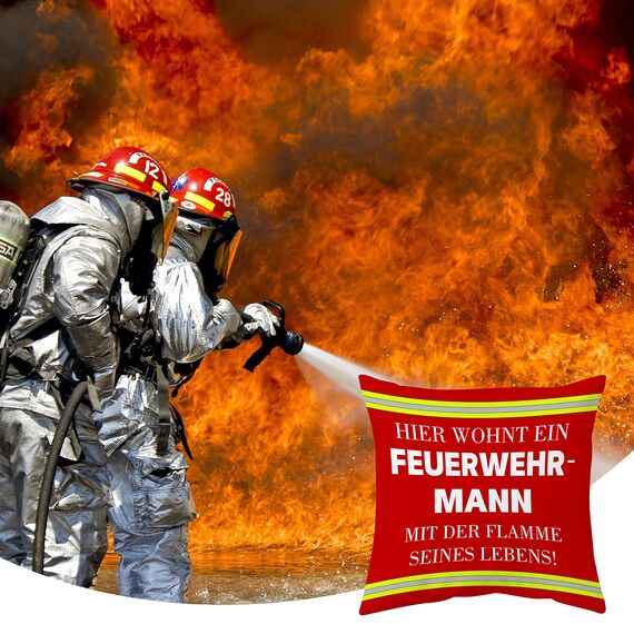 Shoppawhile Feuerwehr Geschenke für Männer Feuerwehr Geschenke Erwachsene Geburtstag Lustige Feuerwehr Kissenbezug 45x45cm