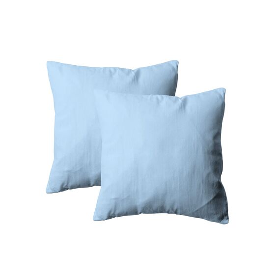 Amolavet Kissenbezug 80x80 Blau 2er Set Kopfkissenbezug 80x80 mit Hotelverschluss aus Gebürstetem Mikrofaser