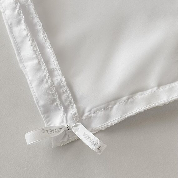 Amolavet Winter Bettwäsche 135x200 2teilig Set Weiß aus Gebürstetem Mikrofaser Winterbettwäsche 135x200 Bettbezug 135 X 200 + Kissenbezüg 80x80 Mit Reißverschluss für Einzelbett