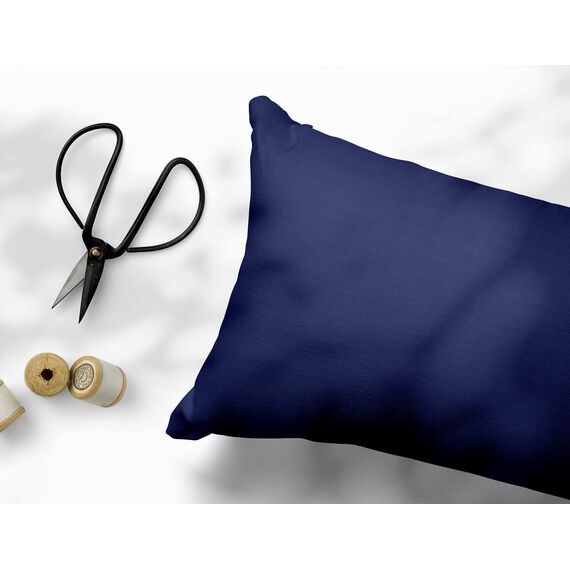 Amolavet Kissenbezug 40 x 80 Blau 2er Set Kopfkissenbezug 40x80 mit Hotelverschluss aus Gebürstetem Mikrofaser