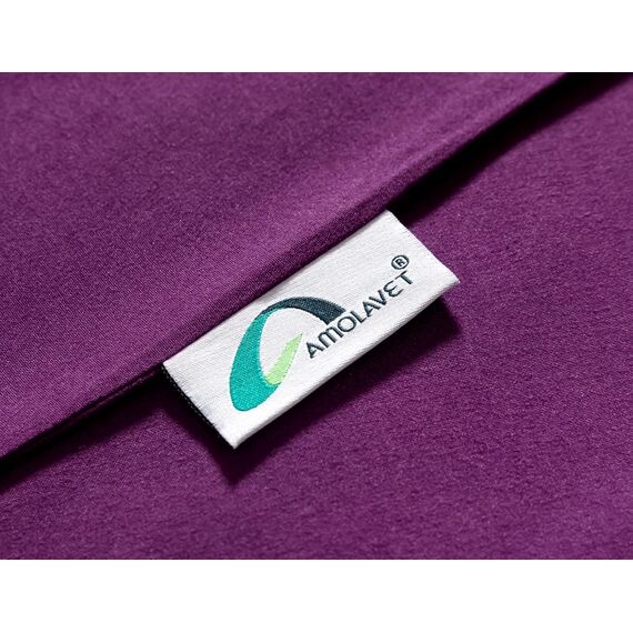 Amolavet Winter Bettwäsche 135x200 2teilig Set Lila aus Gebürstetem Mikrofaser Winterbettwäsche 135x200 Bettbezug 135 X 200 + Kissenbezüg 80x80 Mit Reißverschluss für Einzelbett