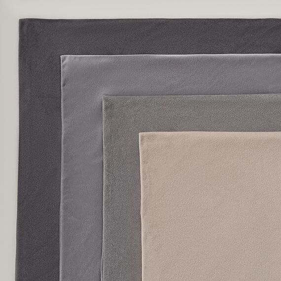 Topfinel 4er Set Kissenbezug 45x45 grau Samt Kissenbezüge Kissenhüllen Sofakissen Dekokissen deko für Kinderzimmer Wohnzimmer Farbverlauf