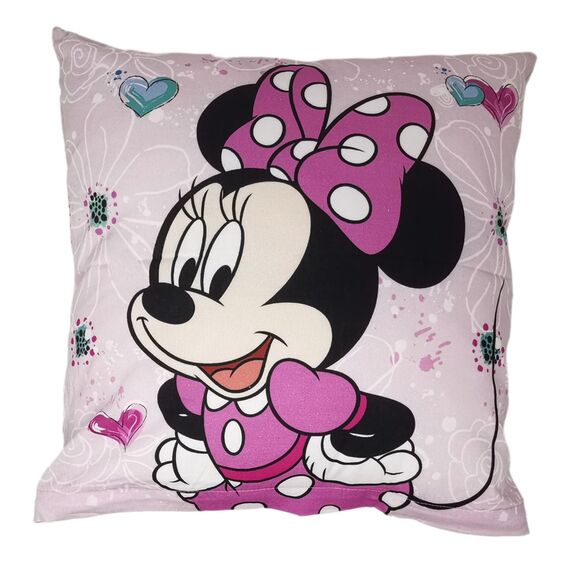 Theonoi Kinder Kissenbezug Kissenhülle Zierkissenhülle Zierkissenbezug 40x40 ohne Füllung ohne Kissen aus Baumwolle (Minnie)