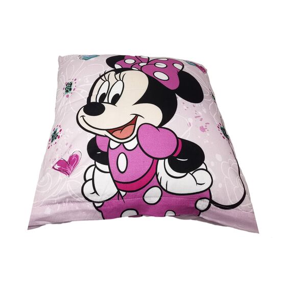 Theonoi Kinder Kissenbezug Kissenhülle Zierkissenhülle Zierkissenbezug 40x40 ohne Füllung ohne Kissen aus Baumwolle (Minnie)