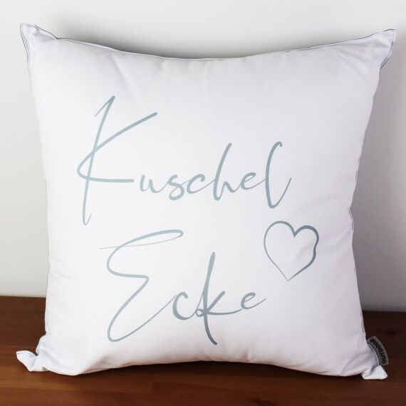 KAMACA Outdoor Dekokissen Kissen für Garten Lounge Balkon wasserabweisend schmutzabweisend UV Schutz ideal für Haus Garten Camping (Kuschelecke Creme)