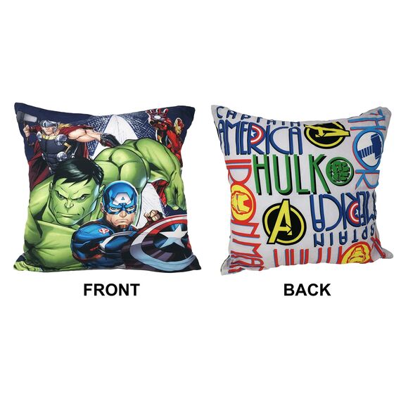 Theonoi Kinder Baby Kissenbezug Kissenhülle ohne Füllung ohne Kissen aus Baumwolle mit Reißverschluss Verschiedene Motive (Avengers)