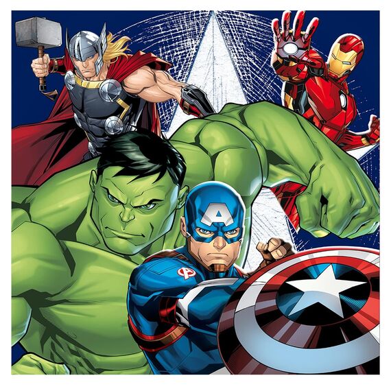 Theonoi Kinder Baby Kissenbezug Kissenhülle ohne Füllung ohne Kissen aus Baumwolle mit Reißverschluss Verschiedene Motive (Avengers)