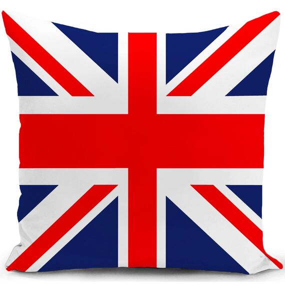 Kissenbezug London England Souvenir Kissen deko Geschenke für sofakissen Union Jack kissenbezüge dekokissen couchkissen kissenhülle Party Sofa Schlafzimmer Wohnzimmer Zimmer zierkissen 45 x 45 cm