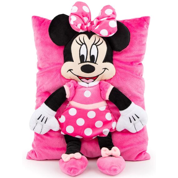 Jay Franco Disney Minnie Mouse Plüsch-Kuschelkissen - Superweiches 3D-Bettkissen für Kinderzimmerdekoration