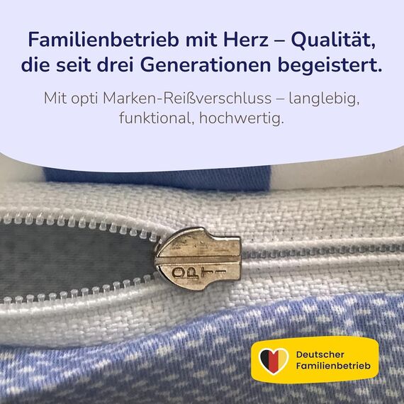 Träumschön Biber Bettwäsche Set 2tlg 155x220 cm + 80x80 cm – Flauschige Bettwäsche Grau/Blau – Weiche Winterbettwäsche mit Karo Design - Atmungsaktiv, Warm & Hautfreundlich - 100% Baumwolle