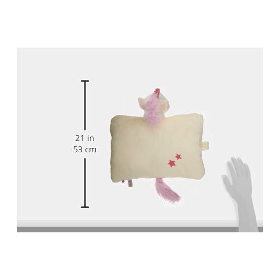 NICI 40740 Kuscheltier Kissen Einhorn Theodor, Plüsch, 40X30 cm