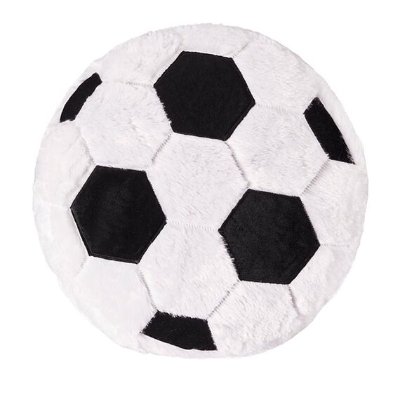 FakeFace Plüsch Football, 45 * 45cm Flauschige Fußball Sitzkissen, weiche Sport Ball interaktive Fußball kreative Zimmer Dekorationen Geburtstag Party Geschenk für Fußballliebhaber