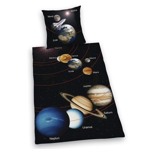 Herding Sonnensystem Bettwäsche Österreichische Größe