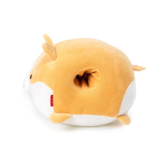 Legami - Kissen Super Soft! Corgi Thema, Handwärmer, Super Soft, Geschenkidee, 25x24 cm