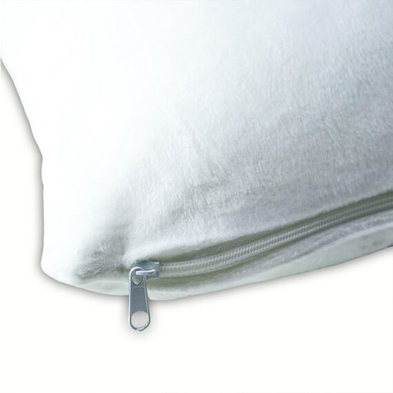 LOOXIS Personalisiertes Kissen mit Foto & Text Bedruckt, selbst gestalten – 40x40 cm, Weiß - Geschenkidee Männer, Frauen, Jahrestag, Geburtstag – Flauschig