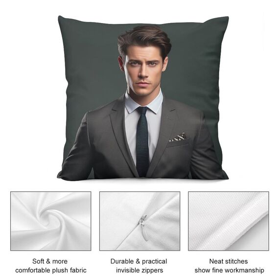 Jaucin Personalisierte Bettwäsche Sets: Gestalten Sie Ihre Bettwäsche und Kissenbezüge 135x200 mit eigenem Foto | Personalisierte Weihnachts Geschenke (135x200cm, 4Foto2)