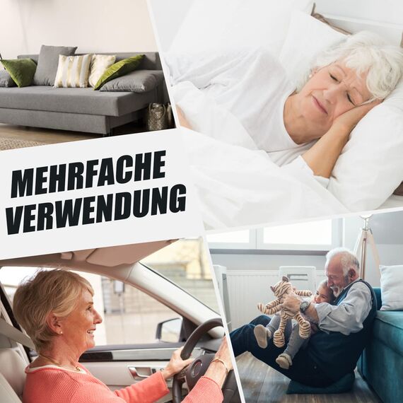 45 x 45cm Zierkissenbezug mit 6 Taschen Ruhestandskissen Lustige Männer Kissenbezug zum Befüllen Kissenhülle Geschenk Zierkissenhülle zum Geburtstag Dekokissenhülle Weihnachten Sofakissenhülle