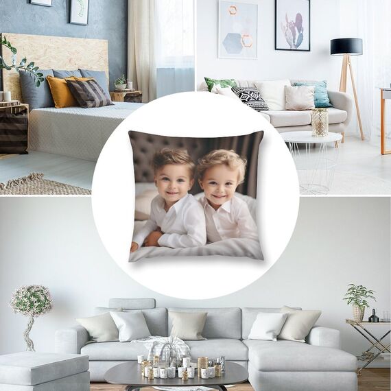 Jaucin Personalisierte Bettwäsche Sets: Gestalten Sie Ihre Bettwäsche und Kissenbezüge,155x220 mit eigenem Foto | Personalisierte Weihnachts Geschenke
