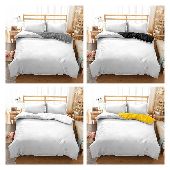 Jaucin Personalisierte Bettwäsche Sets: Gestalten Sie Ihre Bettwäsche und Kissenbezüge, 240x220 mit eigenem Foto | Personalisierte Weihnachts Geschenke (240x220cm, 1Foto)