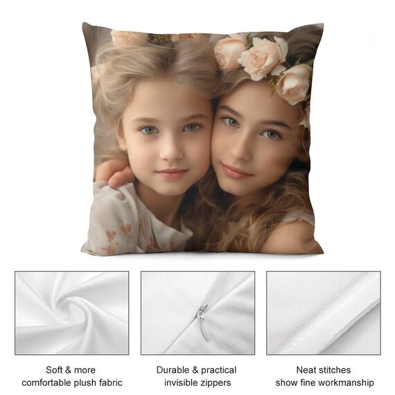 Jaucin Personalisierte Bettwäsche Sets: Gestalten Sie Ihre Bettwäsche und Kissenbezüge 200x200 mit eigenem Foto | Personalisierte Weihnachts Geschenke