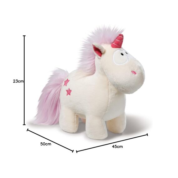 NICI 48055 Kuscheltier Einhorn Theodor 45cm, WEIß