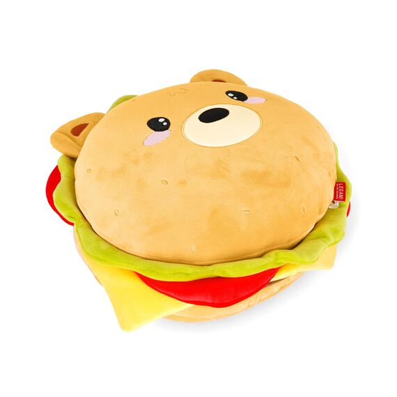 Legami - Kissen Super Soft! Hamburger Thema, Super weich, Geschenkidee, 39x36 cm