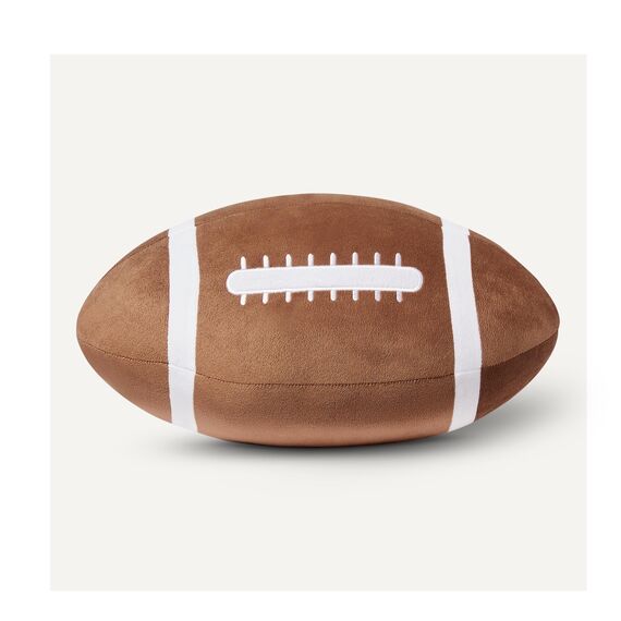 Amazon Basics NFL American Football Plüschtier Kissen, Sport-Style Spielzeug Stofftier für Bett oder Sofa, Kinderzimmer Deko, Braun