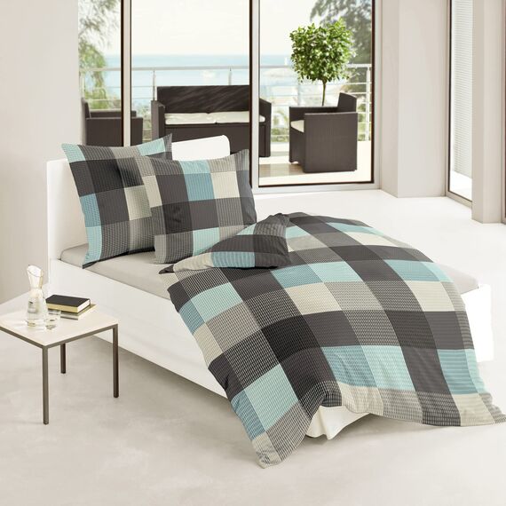 Bierbaum 6452_02 Bettwäsche, Designed in Germany, Türkis, 135 x 200 cm