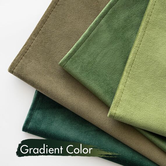 MIULEE Kissenbezug 40x40 cm grün 4er Set Samt Kissenbezüge Kissenhülle Dekokissenbezug dekokissen deko für Sofa Schlafzimmer Wohnzimmer Balkon Kinder flauschig Farbverlauf sofakissen