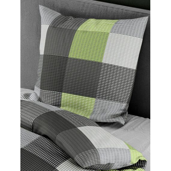 Bierbaum Bettwäsche 6452, Fein-Biber, Designed in Germany, kiwi 07, 155 x 220 cm