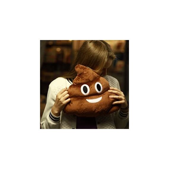 RIHUD Poop Plush Pillow Round Triangle Emotion Cushion Cute Decorative Stuffed Toy Brown Gifts for Kids and Friends (Poop) (braun)
