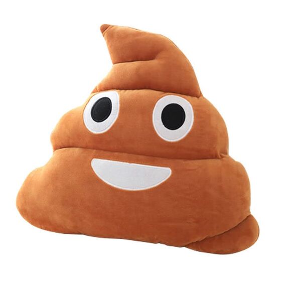 RIHUD Poop Plush Pillow Round Triangle Emotion Cushion Cute Decorative Stuffed Toy Brown Gifts for Kids and Friends (Poop) (braun)
