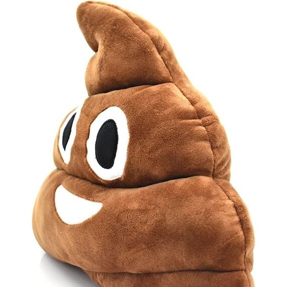 RIHUD Poop Plush Pillow Round Triangle Emotion Cushion Cute Decorative Stuffed Toy Brown Gifts for Kids and Friends (Poop) (braun)