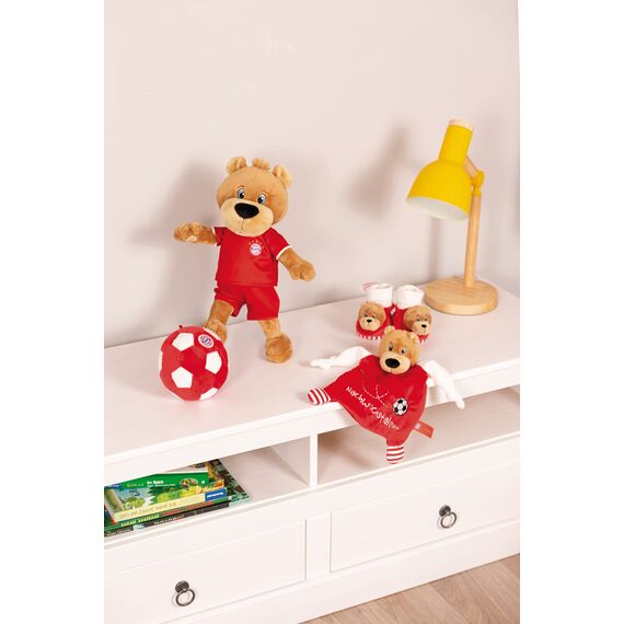 NICI Kuscheltier FC BAYERN MÜNCHEN Bär Berni 35 cm – Stofftier aus weichem Plüsch, Fußball Fanartikel zum Kuscheln und Spielen, für Kinder & Erwachsene, 49074, tolle Geschenkidee, braun