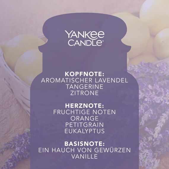 Yankee Candle große Duftkerze im Glas | lemon Lavender | Kerze mit langer Brenndauer bis zu 150 Stunden | Perfekte Geschenke für Frauen