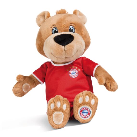 NICI Kuscheltier FC BAYERN MÜNCHEN Bär Berni 35 cm – Stofftier aus weichem Plüsch, Fußball Fanartikel zum Kuscheln und Spielen, für Kinder & Erwachsene, 49074, tolle Geschenkidee, braun