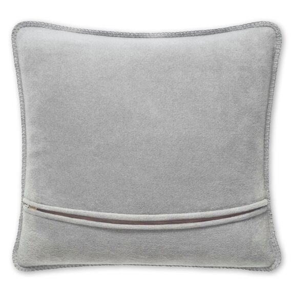 Joop! Kissenhülle Uni Doubleface Sofakissen Dekokissen Zierkissen Zweifarbig Wendeoptik 50x50 cm, Farbe:Navy-Silver