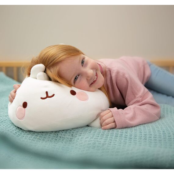 NICI 47752 Kissen Hase Molang figürlich 30x40cm Plüsch Kuscheltier Kawaii, 1 Stück (1er Pack), Weiß