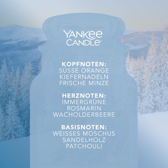 Yankee Candle Duftkerze im Glas (groß) | Sparkling Snow | Kerze mit langer Brenndauer bis zu 150 Stunden | Perfekte Weihnachtsgeschenke für Frauen