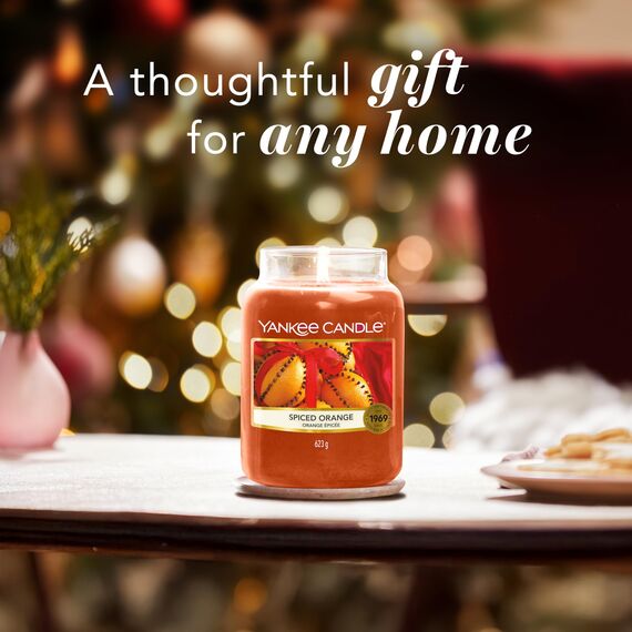 Yankee Candle Duftkerze im Glas (groß) | Spiced Orange | Brenndauer bis zu 150 Stunden